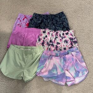 Colorful Girls  Athletic Shorts Set